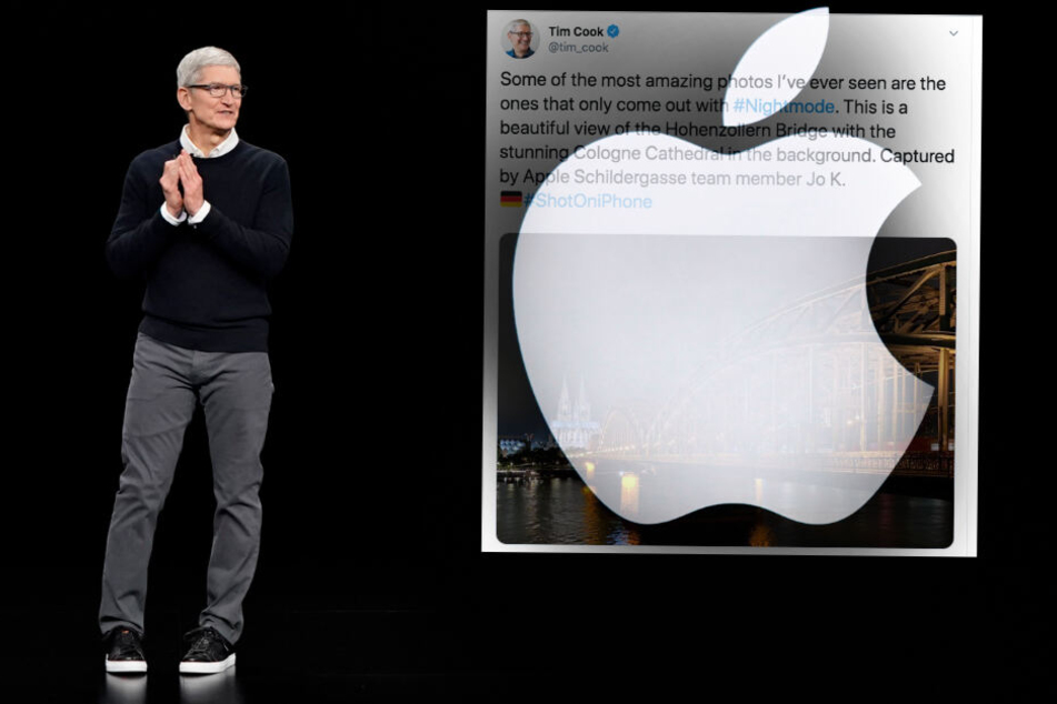 Apple-Chef twittert Foto aus Köln an 11,6 Millionen Menschen!