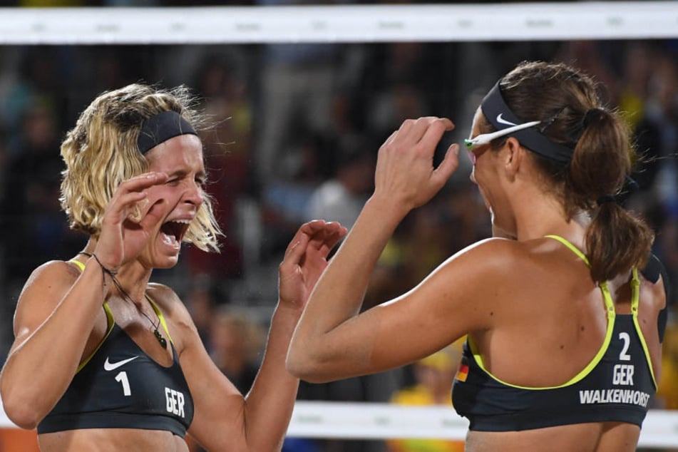 In Rio de Janeiro konnten Kira Walkenhorst (r) und Laura Ludwig das Finale für sich entscheiden.