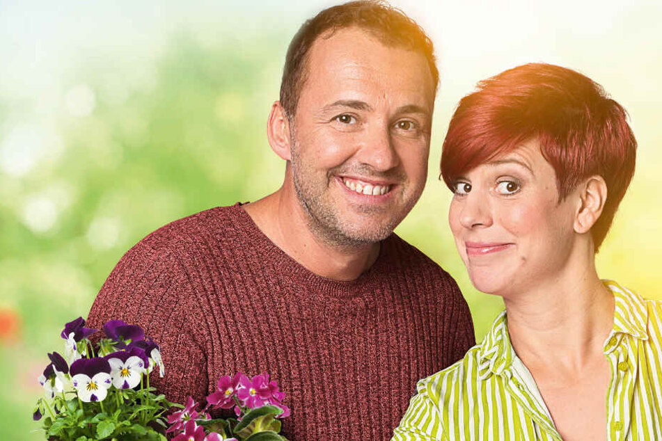 Die MDR SACHSEN-Morgenmoderatoren Elena Pelzer und Silvio Zschage servieren einfach gute Musik – im Sachsenradio und auch auf der Landesgartenschau.