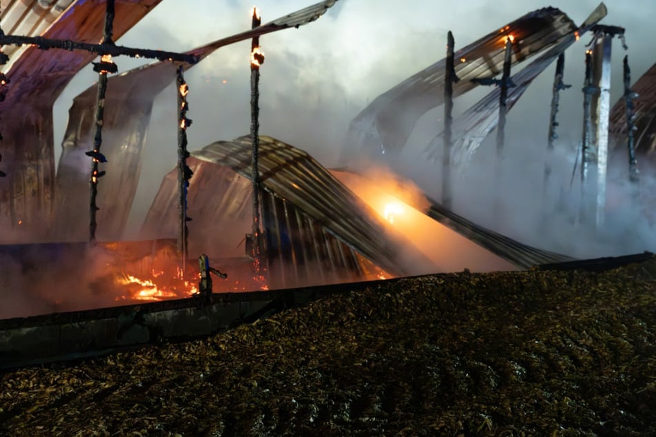 Die Scheune war nicht mehr zu retten.