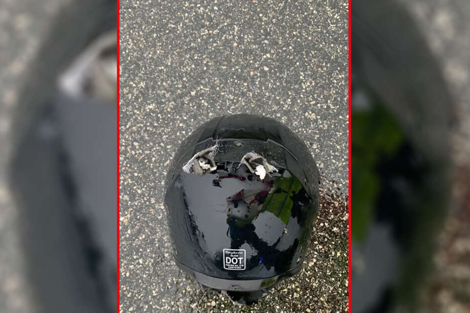 Ein von der "Florida Highway Patrol" veröffentlichtes Foto zeigt den Motorradhelm des Toten.