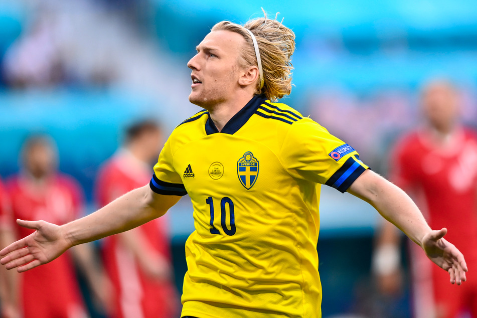 RB Leipzigs Emil Forsberg erzielte für Schweden nach 83 Sekunden das zweitschnellste Tor bei einer EM-Endrunde, knackte diesen Rekord seines RB-Kollegen Yussuf Poulsen (Dänemark) nach nur sechs Tagen.