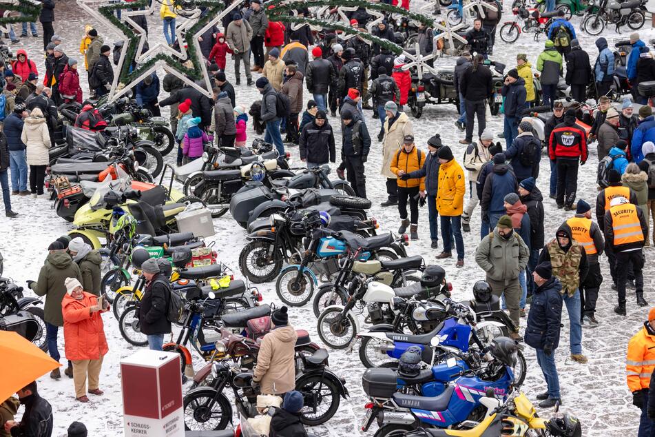 Zum 51. Wintertreffen waren 850 Zweiräder aus Deutschland, aber auch Polen, Finnland und Schweden versammelt.