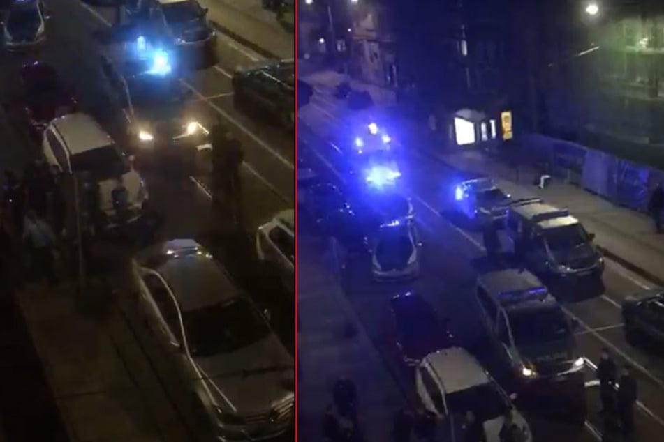 Am Abend kam es in der Dresdner City zu einem Einsatz der Polizei.