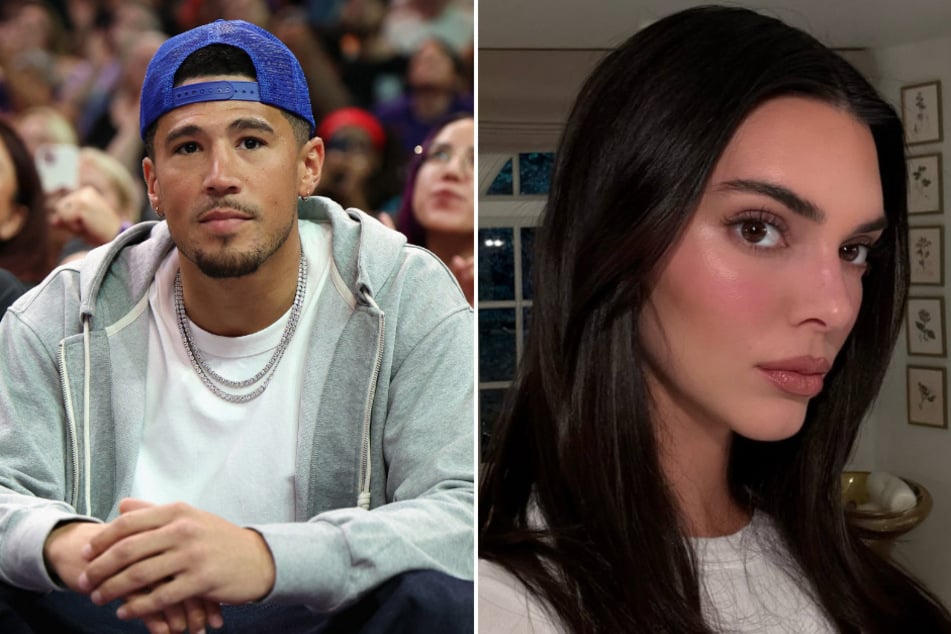 Fans are buzzing about a possible reunion between Kendall Jenner (r.) and Devin Booker after the pair were spotted leaving the same hotel in New York City!