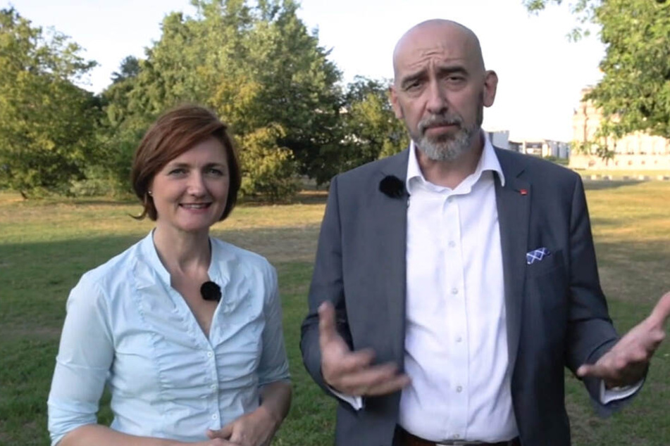 Simone Lange (und Alexander Ahrens.