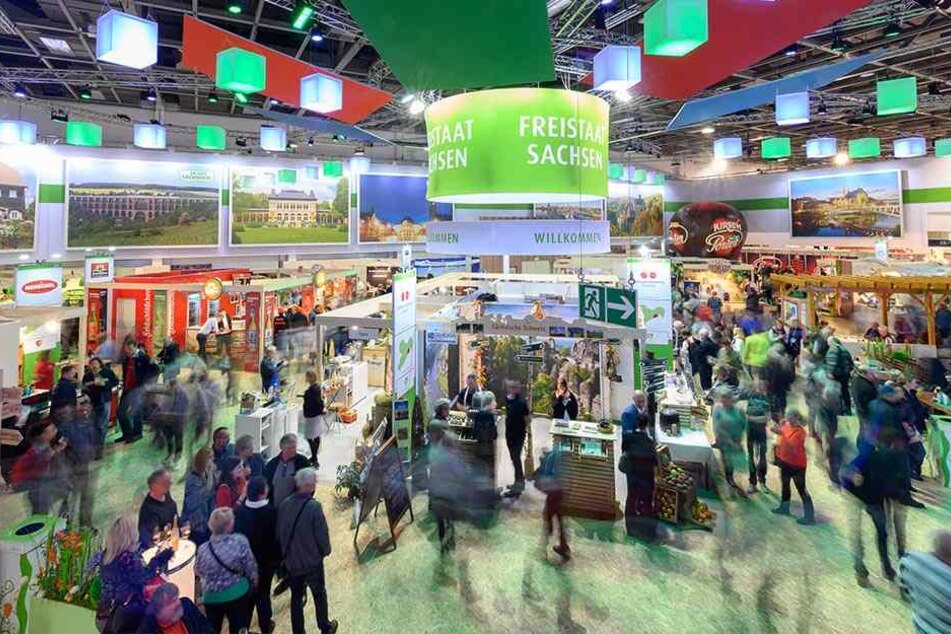 Sächsische Spezialitäten füllen auf der Berliner Messe eine komplette Halle.