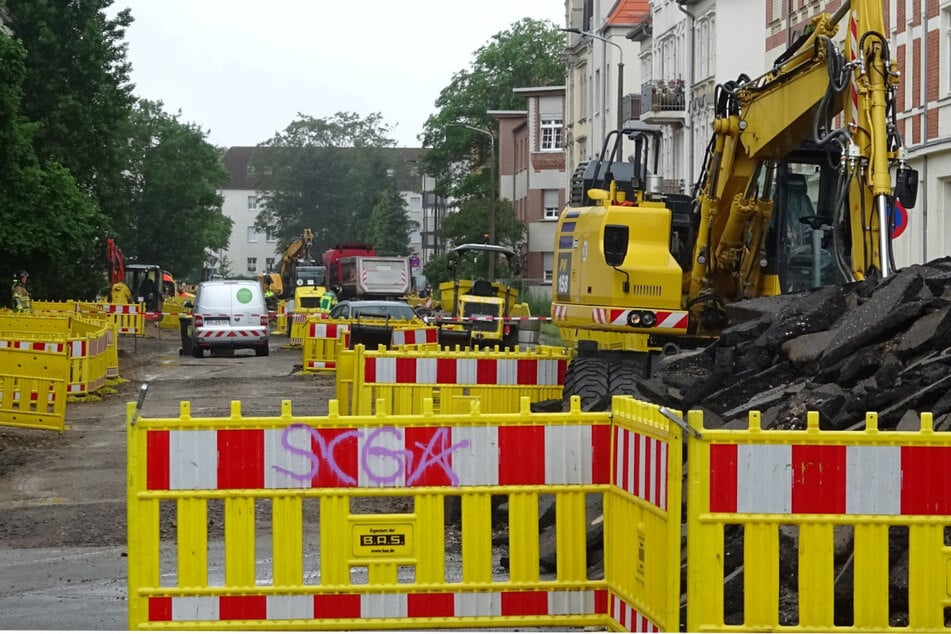 Leipzig: Gasleitung in Markkleeberg beschädigt: Mieter und Haustiere evakuiert