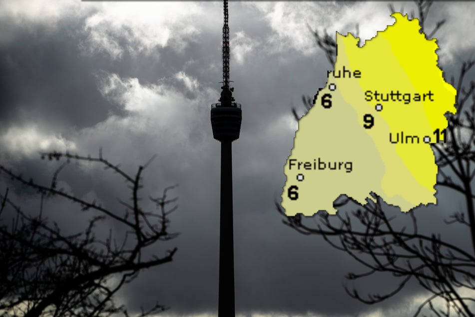 Am Samstag werden lediglich sechs bis elf Sonnenstunden im Südwesten erwartet, wie die Karte zeigt.