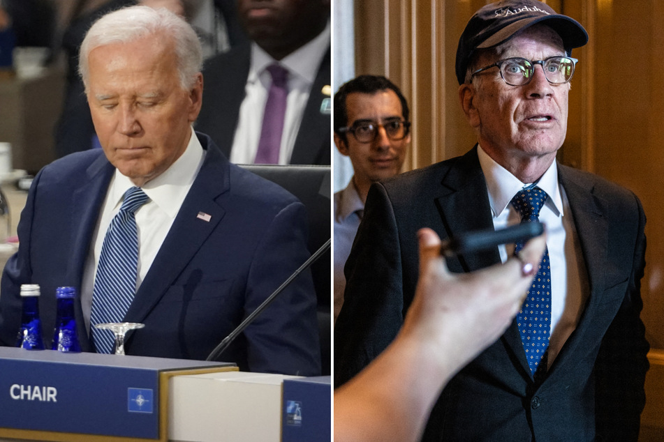 Vermont Senator Peter Welch (r.) became the first Senate Democrat to publicly call on President Joe Biden to quit his re-election campaign.