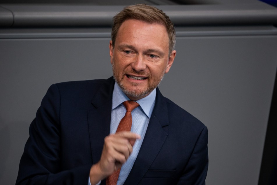 FDP-Chef Christian Lindner (41) im Bundestag.