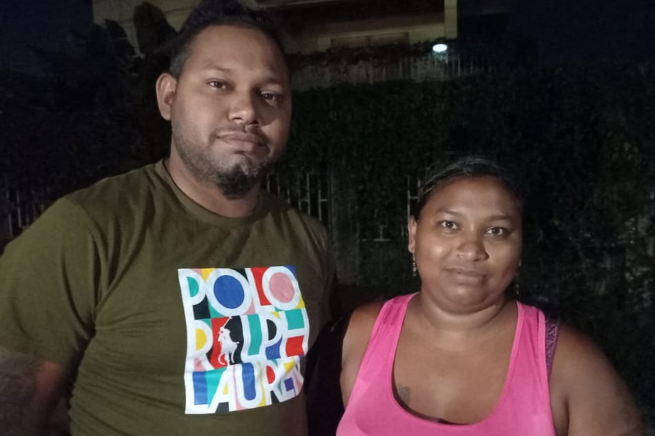 Brandon Wills (l.) and his sister Sallycar Korasingh (r.), relatives of Rishi Samaroo, spoke out about his killing in a US military strike on a boat in Caribbean waters.