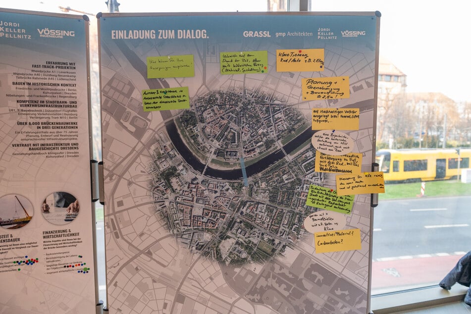 Was wollen die Dresdner? Ihre Wünsche notierten sie auf Klebezetteln.