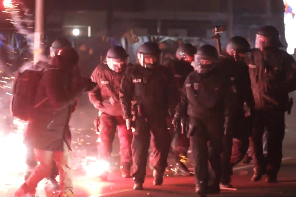 Die Polizei war in der Silvesternacht im Großeinsatz.