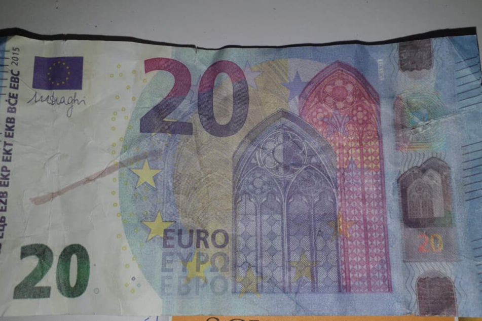 Die Vorderseite des falschen 20-Euro-Scheins. Dieser tauchte im Dezember 2019 in einem Konsum auf (Archivbild).