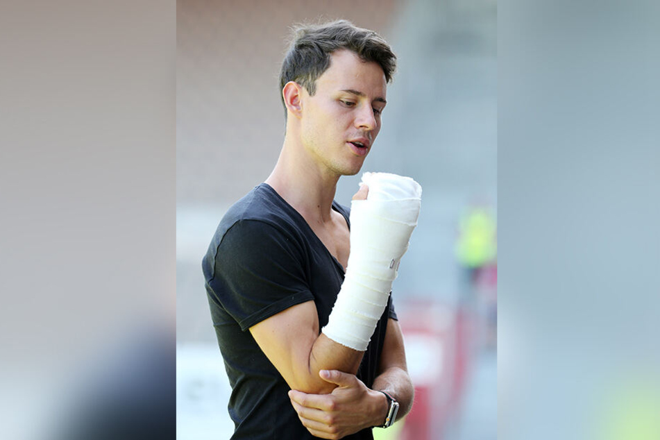 Trotz seines Mittelhandbruchs wird Clemens Fandrich mit ins Camp fahren und dort (eingeschränkt) trainieren können.