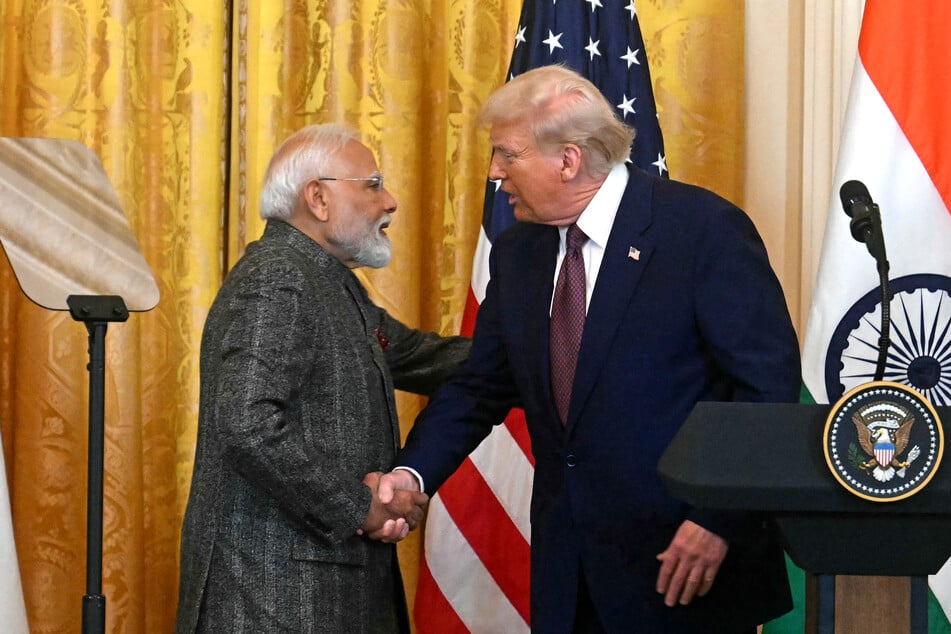 Indian Prime Minister Narendra Modi (l.) was one of the first leaders to visit the White House after Trump's 2025 inauguration.
