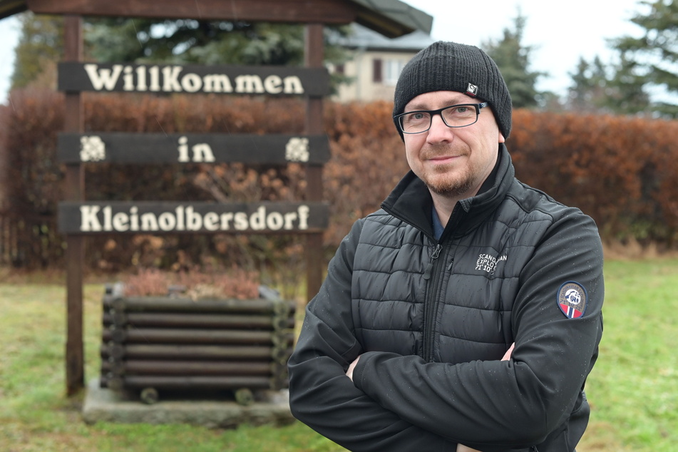 Der Ortsvorsteher von Kleinolbersdorf-Altenhain, Marco Gerlach (44), fährt selbst fast täglich nach Mittweida.
