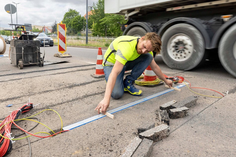 Dresden: Mit Sensoren gegen Risse: Bergstraße bekommt Frühwarnsystem