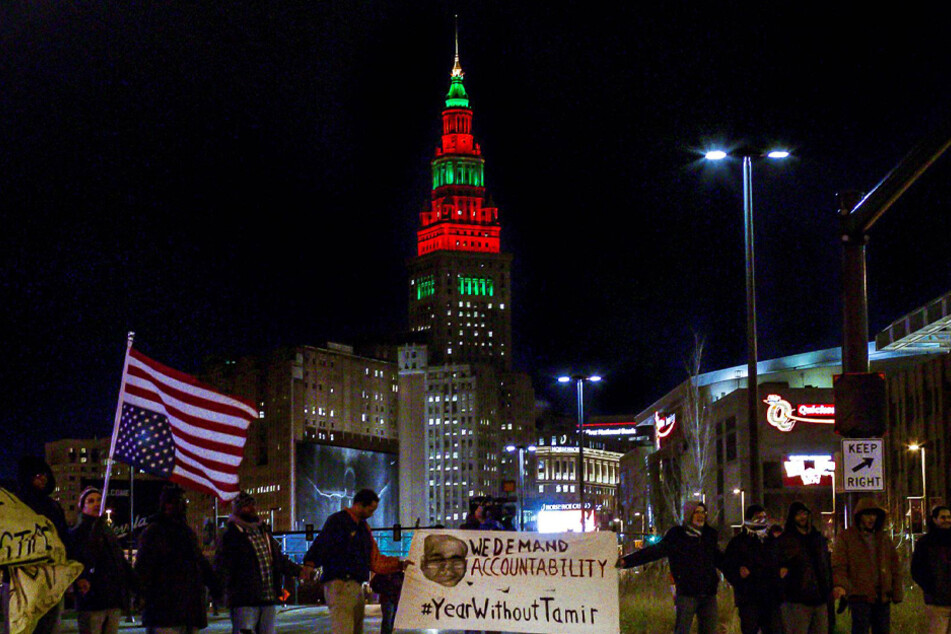 Protesters took the streets of downtown Cleveland, Ohio to demand police accountability.
