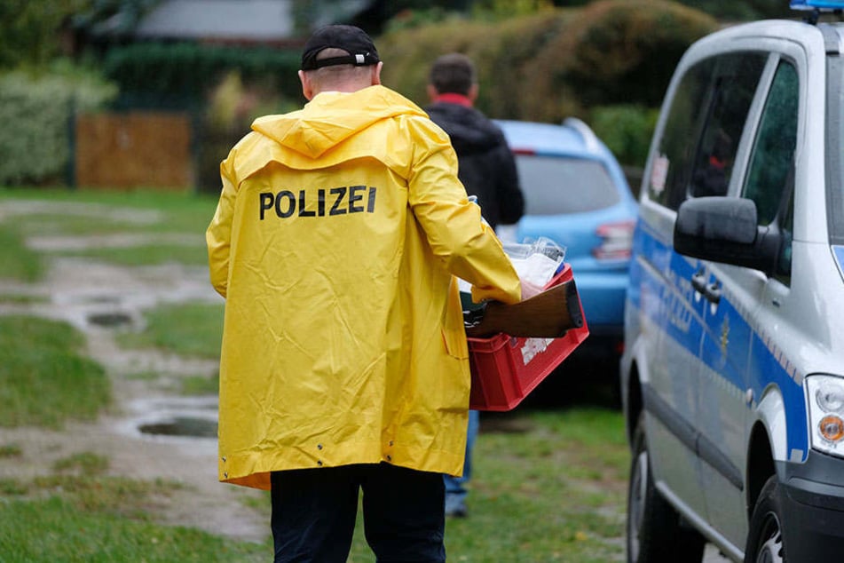 Großeinsatz für die Polizei in der Bungalow-Anlage in Löbnitz.
