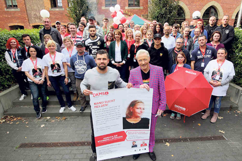 Zur Typisierungsaktion der DKMS (Deutsche Knochenmark Spenderdatei) kamen
1000 Menschen.