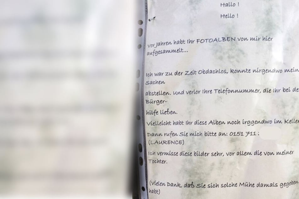Dieser Brief wurde in Kreuzberg an einen Baum gepinnt und ein Foto davon bei "Notes of Berlin" hochgeladen.