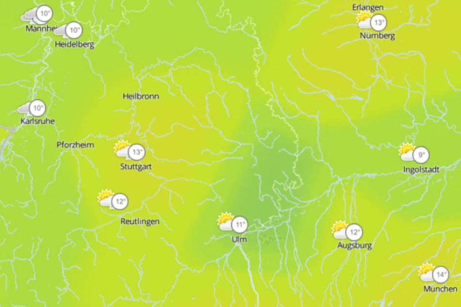 Die Temperaturen werden mild.