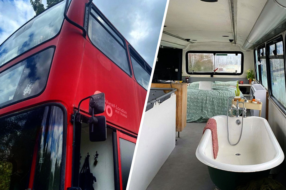 Pärchen verwandelt Londoner Doppeldecker-Bus in Wohlfühl-Oase!