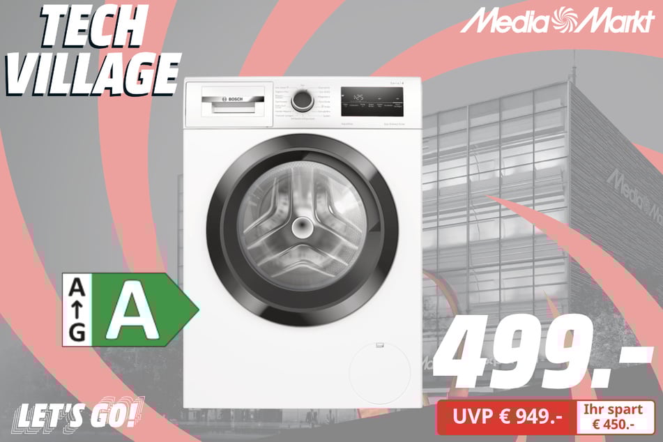 Bosch-Waschmaschine WAN282ECO5 für 499 statt 949 Euro.