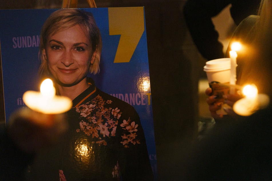A vigil was held to remember Halyna Hutchins after her death on the set of Rust.