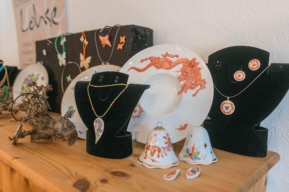 Klassische und ausgefallene Muster und Motive - alle Stücke von Bianka Lohse aus Freital sind echte Hingucker.