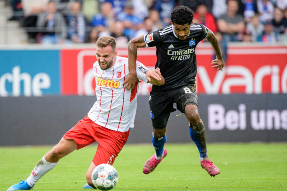 Jeremy Dudziak wirft sich seit dem Sommer für den HSV in die Zweikämpfe.