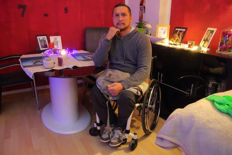 Marcel Schröter (37) ist fassungslos über den unverschämten Diebstahl.