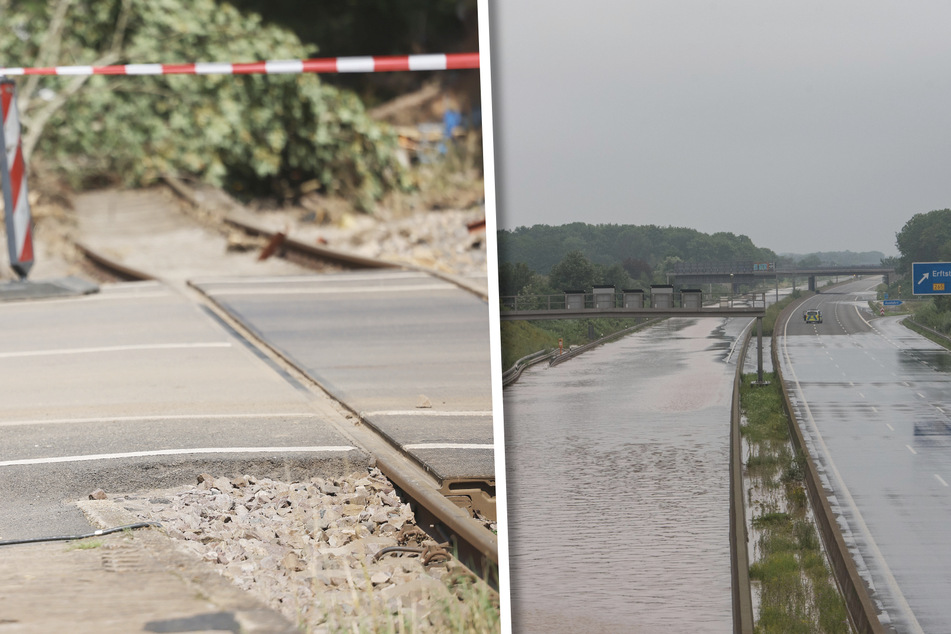 Ein Jahr nach der Flutkatastrophe: So steht es um die Autobahnen und Bahnstrecken in NRW