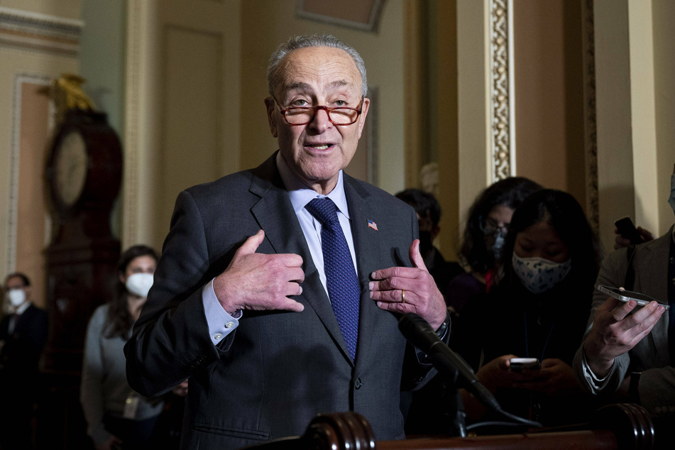 Senate Majority Leader Chuck Schumer and fellow Democrats allowed Republicans to vote on an amendment to defund vaccine mandates, knowing it would fail.