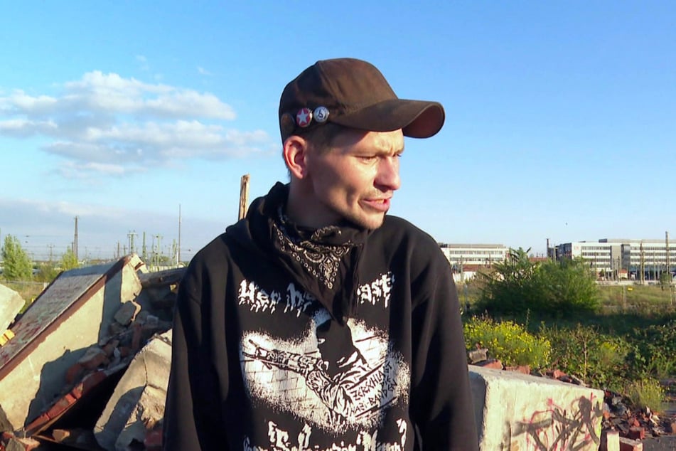 Die leerstehenden Baracken hinter dem Leipziger Hauptbahnhof boten ihm lange Zeit Unterschlupf.