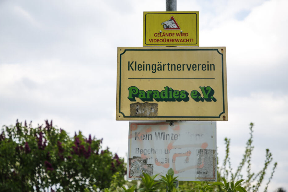 Pieschens "Paradies" mit Videoüberwachung.