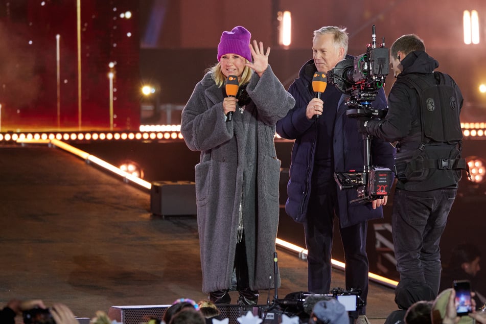Letztes Jahr noch in Berlin - dieses Jahr in der Hamburger Hafencity: Andrea Kiewel und Johannes B. Kerner moderieren gemeinsam die ZDF-Silvesterparty. (Archivfoto)