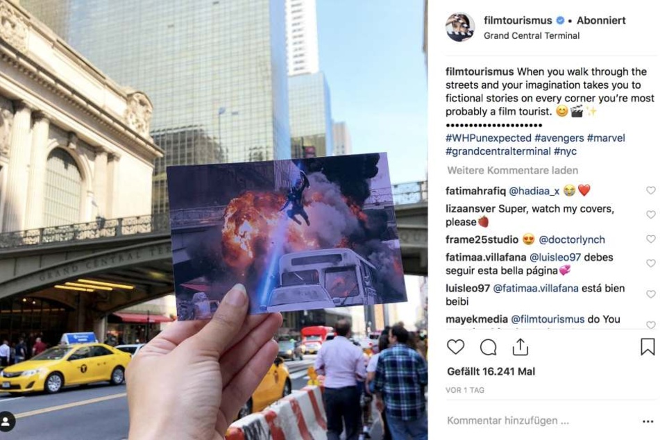 Hier ist Bloggerin Andrea David ganz zufällig auf einen Drehort in New York, USA gestoßen. Gezeigt wird eine Szene aus dem Erfolgsfilm: Marvel's The Avengers.