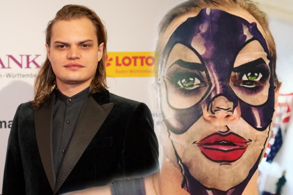 Wilson Gonzalez Ochsenknecht auf dem Red Carpet (l.) und auf einem Instagram-Selfie (r.). (Bildmontage)