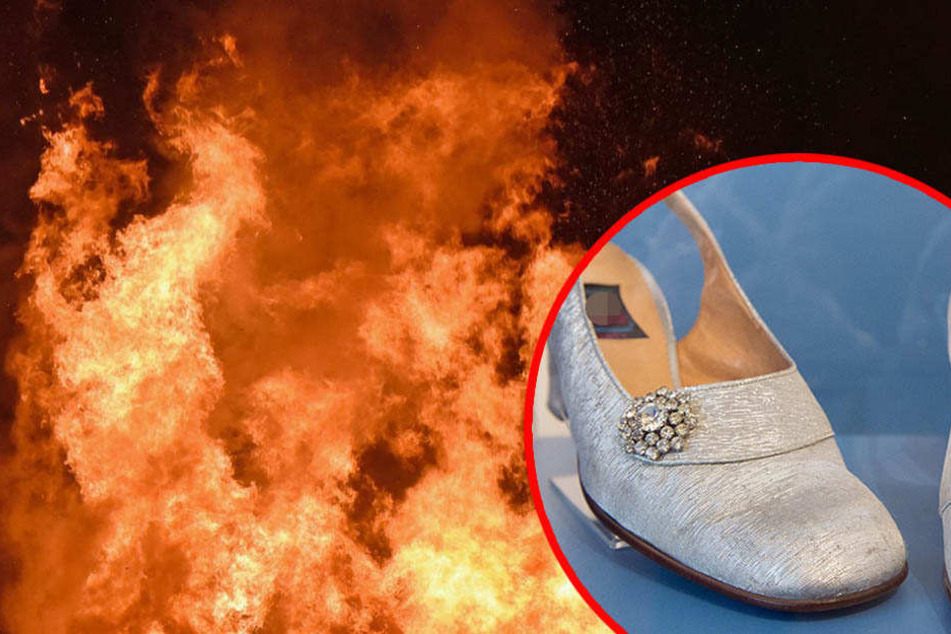 Ein Unbekannter zündete die Schuhe an. Durch die Flammen wurde auch das Treppenhaus in Mitleidenschaft gezogen. (Symbolbild)