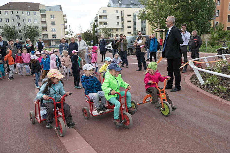 Bahne frei für Dresdens ersten „Shared Space“ zwischen Konkordienplatz und
Moritzburger Straße