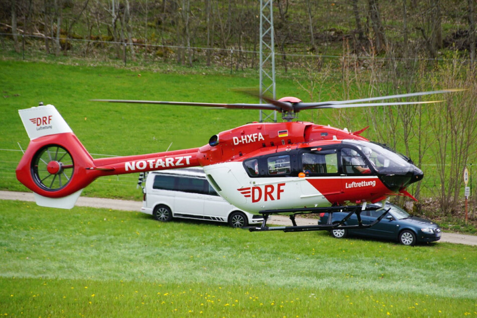 Der verunglückte Kletterer kam per Hubschrauber ins Krankenhaus.
