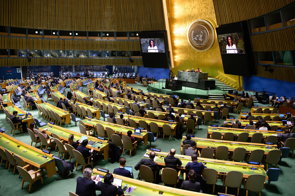 Die Sondersitzung der UN-Vollversammlung und des UN-Weltsicherheitsrates zum zweiten Jahrestag der russischen Invasion der Ukraine bei den Vereinten Nationen in New York.
