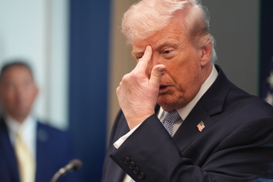 Trump bei einer Pressekonferenz am Montag im Weißen Haus.