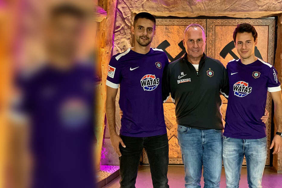 Dimitrij Nazarov und Clemens Fandrich bleiben bis 2023 beim FC Erzgebirge Aue.