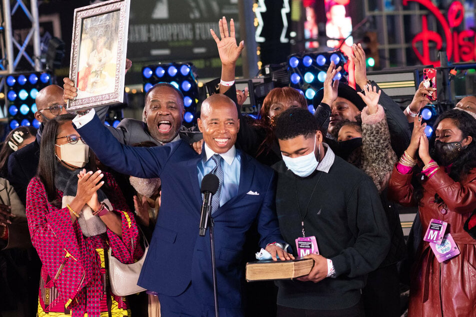 Eric Adams has become NYC's 110th after he was sworn at the New Year's Eve celebration in Times Square.
