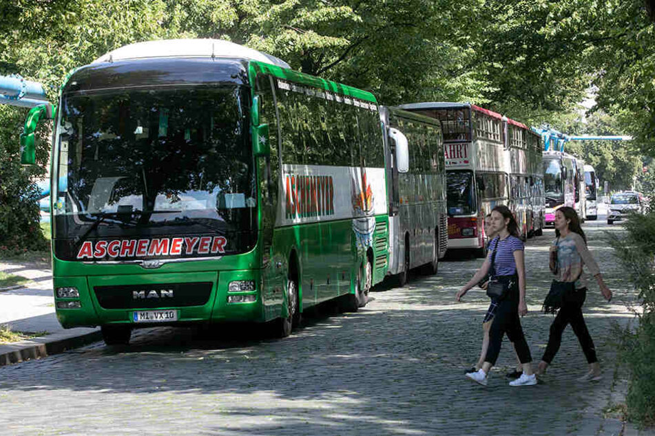 Nur bis Mittwoch konnten Busse noch am Zwingerteich parken.