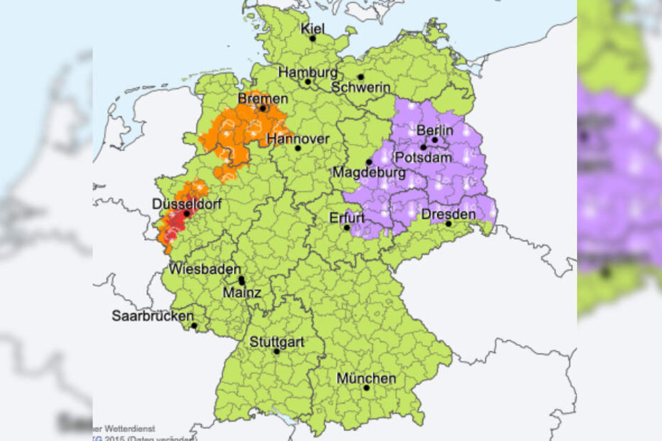 Für den Osten Deutschlands gab der Deutsche Wetterdienst (DWD) eine Hitzewarnung heraus.